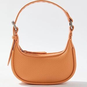 LUCY MINI CRESCENT BAG IN ORANGE